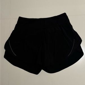 Lululemon high waist running shorts - black